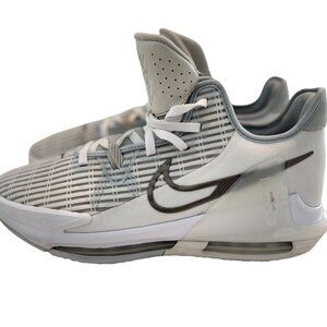 Nike LeBron Witness 6 Mens Sz 11.5 Summit White Metallic Pewter Shoes CZ4052-102